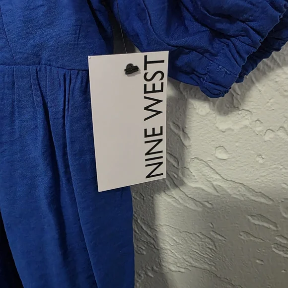 Nine West Blue Babydoll Top - Picture 3 of 9